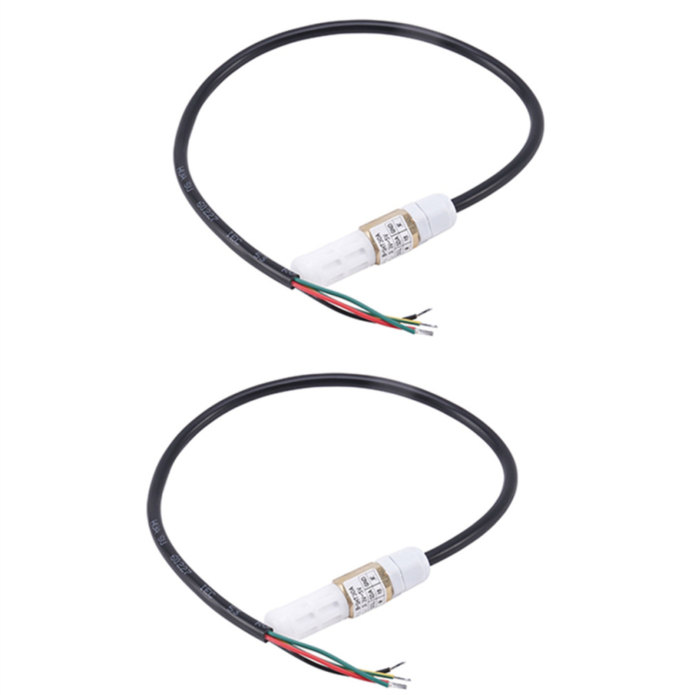 2X SHT30 Waterproof Temperature and Humidity Sensor Probe Digital Environmental Monitoring Sensor