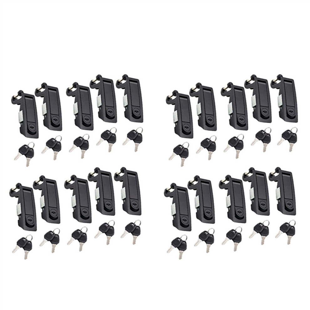 20PCS Compression Latch Flush Lever Latch Lock for Marine Car RV Door Hand Lock Adjustable Lever Latches Thickness:1-5mm