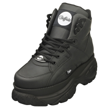 (6) Buffalo 1340-14 2.0 Vegan Womens Platform Boots in Black