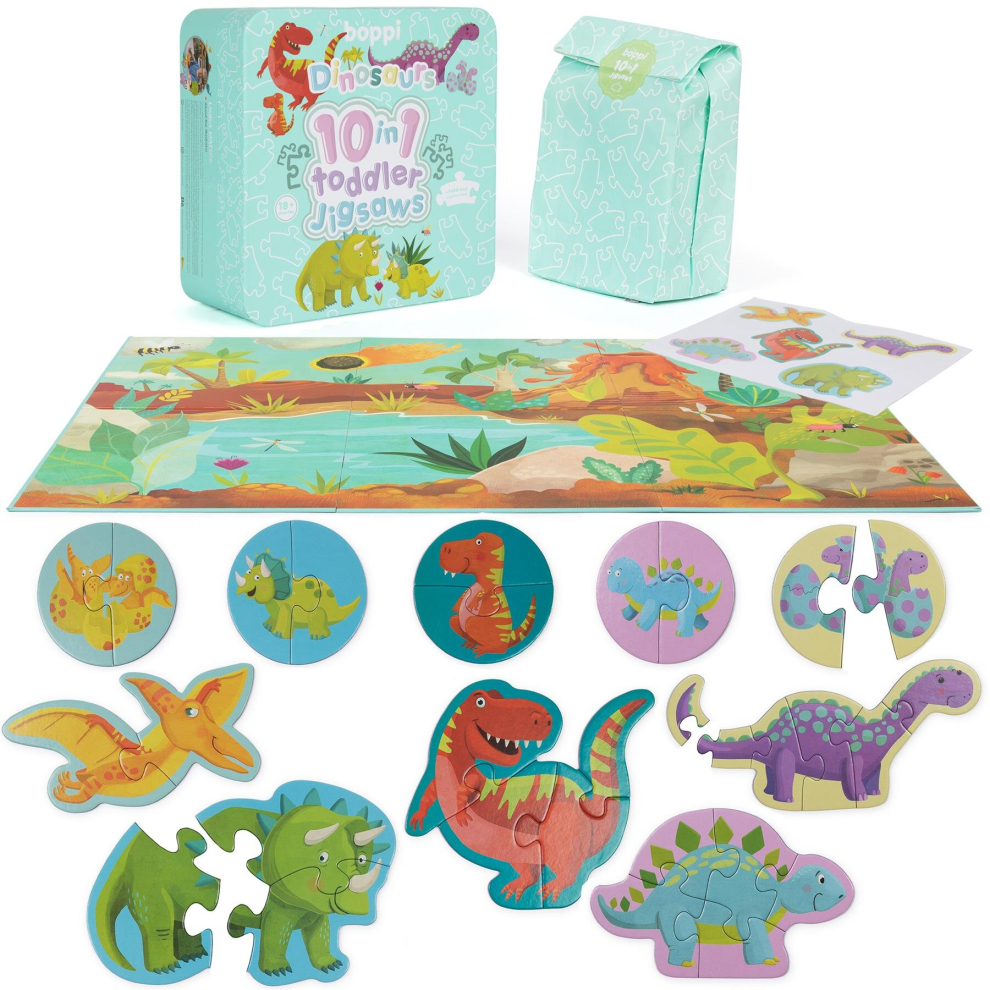 Boppi (Dinosaurs) 10 In 1 Toddler Jigsaw Puzzle