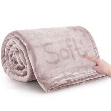 (PINK, DOUBLE) Warm Soft Large Blanket Mink Faux Fur Fleece Throw