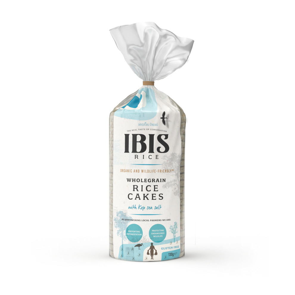 Ibis Rice Organic Rice Cakes Salted 130g (Pack of 12)