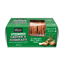 Olina's Bakehouse Cashew and Rosemary Seeded Toasts 100g (Pack of 12)