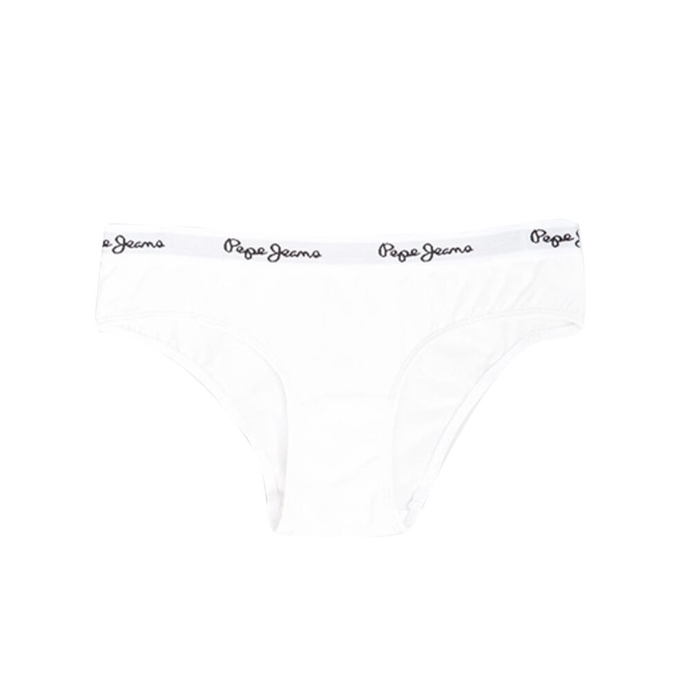 (White, M) Pepe Jeans Womens Bikini Briefs Panties 1X Stretch Underwear