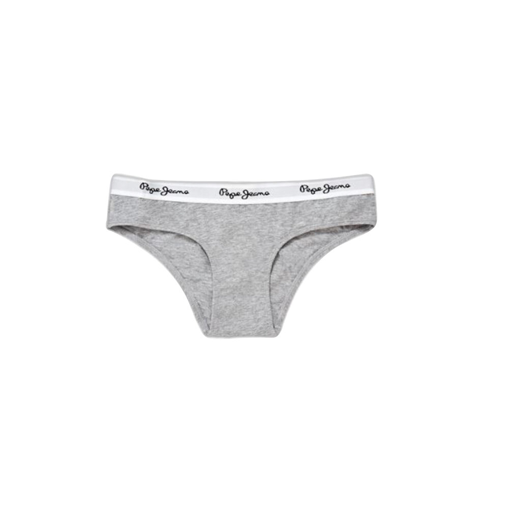 (Grey Marl, XS) Pepe Jeans Womens Bikini Briefs Panties 1X Stretch Underwear