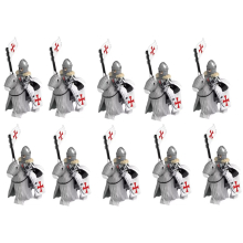 (Knights Templar) 10PCS Knights Templars Teutonic Hospital Knights Building Block Minifigure Toy