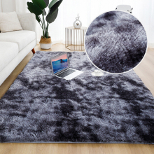 (120X170 CM, Tye Dye Grey) Exrta Large Rugs Shaggy Living Room Rug Carpet