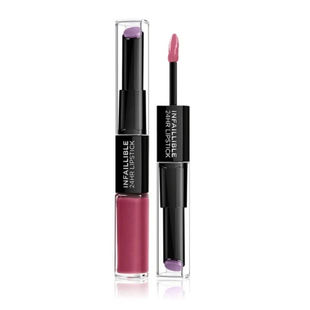 New L’oréal Paris L'oreal Paris Infallible 24Hr Duo 2 Step Lipstick - 302 Rose Eternite Multicoloured