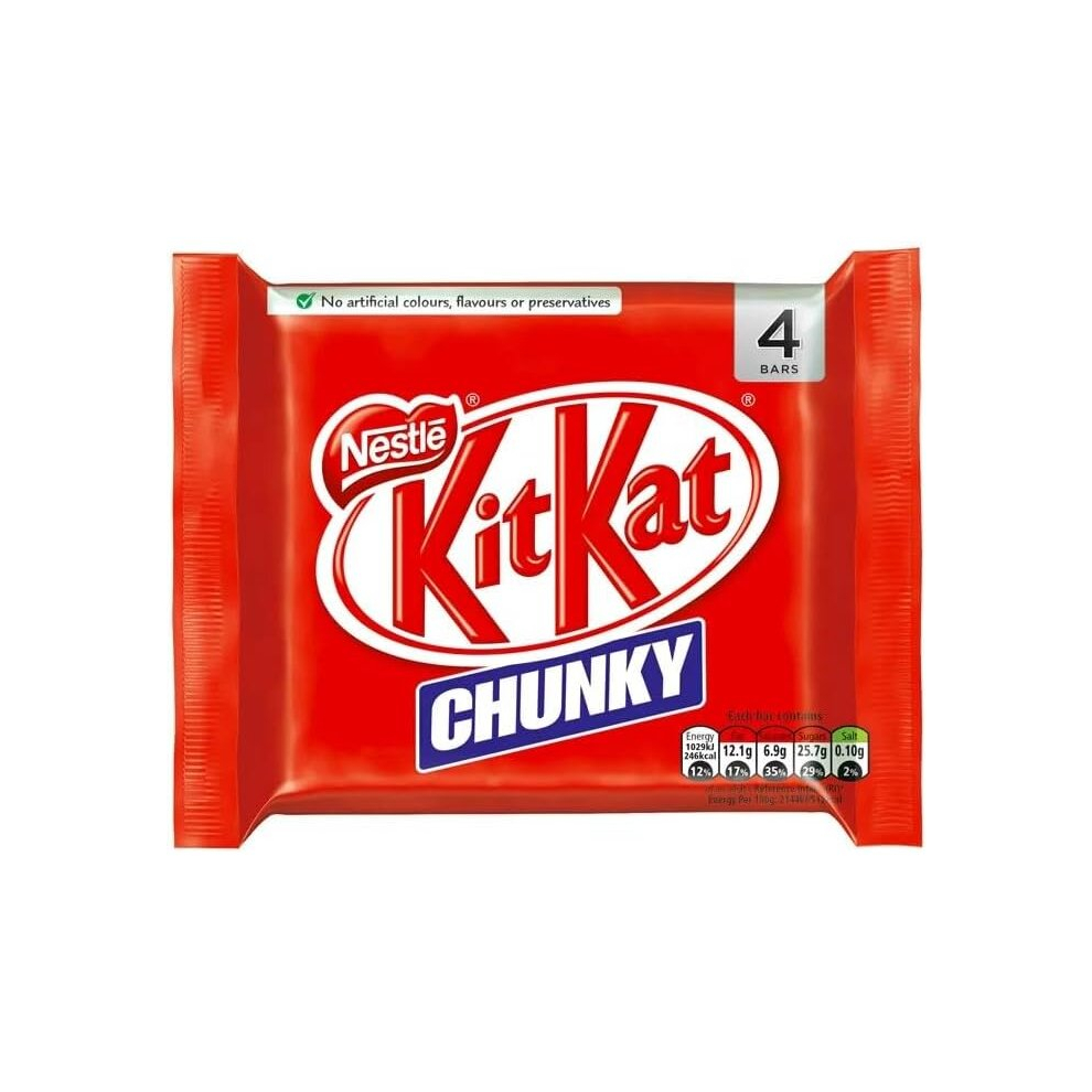 3 x KitKat Chunky Snacksize Bars 4 x 32g (128g)