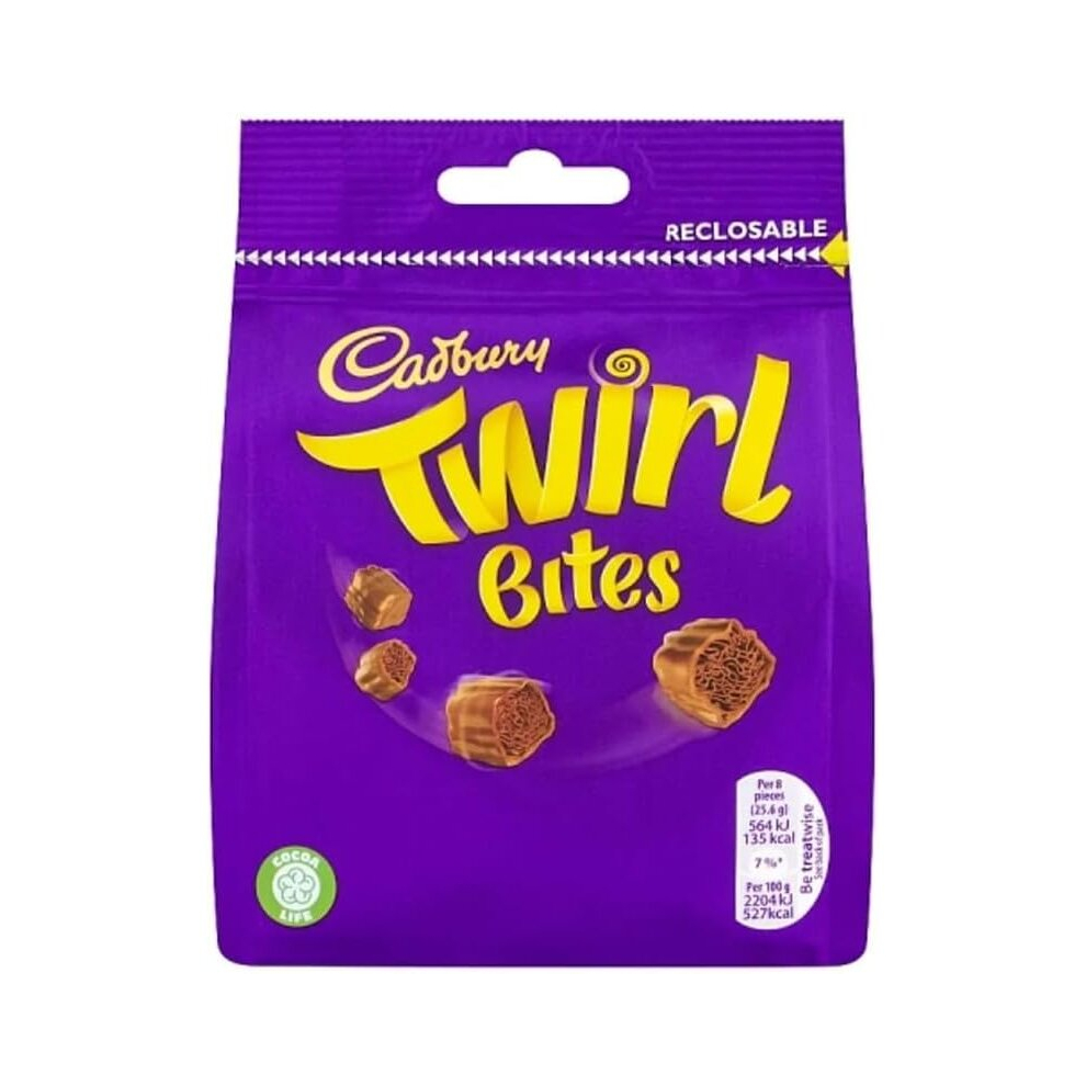 3 x Cadbury Twirl Bites, 95g Delicious Tasty And Twisty