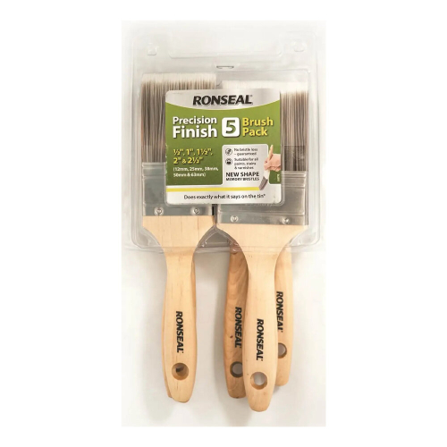 Ronseal Ronseal Precision Finish Brush - Pack of 5