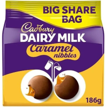 2 x Cadbury Dairy Milk Caramel Nibbles,186g