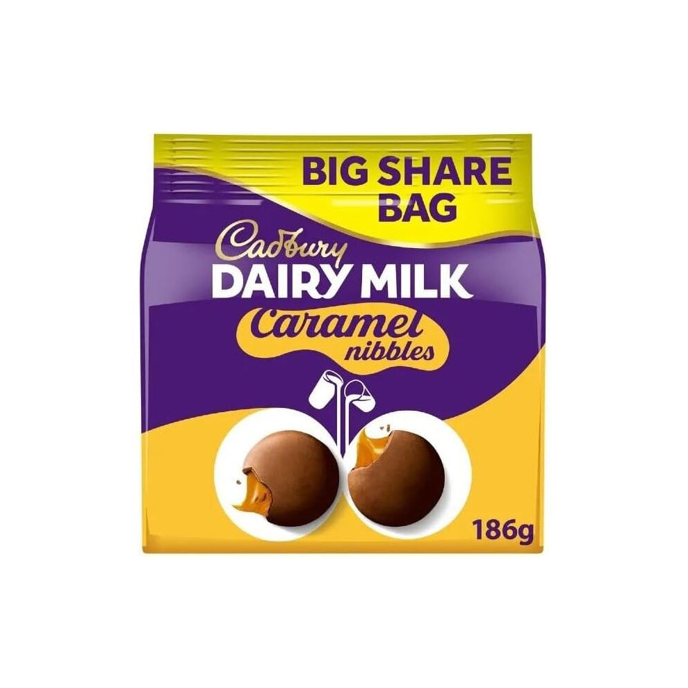 2 x Cadbury Dairy Milk Caramel Nibbles,186g