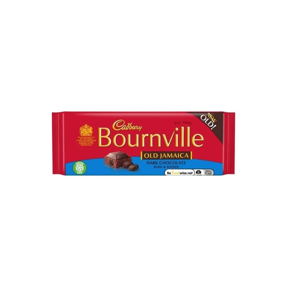 3 x Cadbury Bournville Old Jamaica Dark Chocolate Bar, 100g