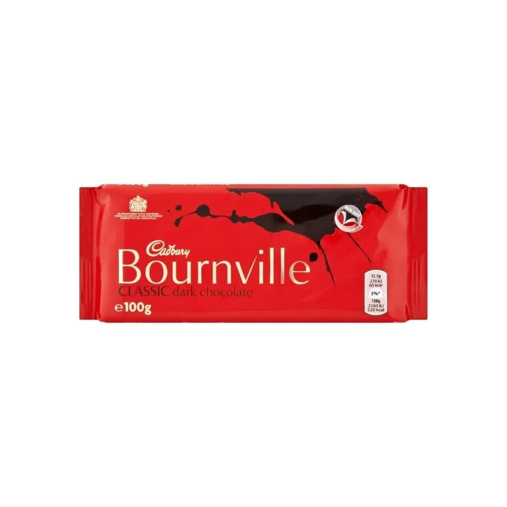 3 x Cadbury Bournville Classic Dark Chocolate Bar 100g