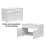 Vanity Unit 800 Sink Cabinet Ceramic Basin Wall Floor White Gloss Spice 5