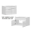 Vanity Unit 800 Sink Cabinet Ceramic Basin Wall Floor White Gloss Spice 7