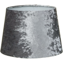(9'') Dual Purpose Silver Velvet Crushed Effect Ceiling Table Shade Lampshade 9'' / 11''
