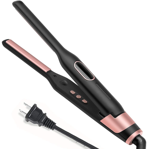 Small Flat Iron For Short Hair - Adjustable Temperature - Fast Heat Up (dual Voltage) 2