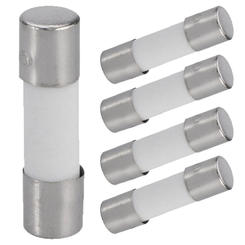 5Pcs 5X20mm 6.3A Slow-Blow Ceramic Fuse T6.3a 250V 9317312176578