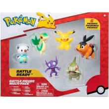 Pokémon Figura da Battaglia 6 Pack - Include Sableye, Axew, Snivy, Tepig, Oshawott & Pikachu da 2 Pollici