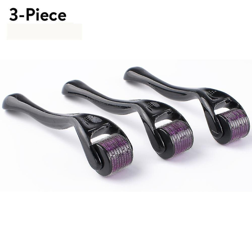 Sunrain 3pcs Derma Roller Micro Needles Set, Titanium Micro Needling Roller, Derma Roller