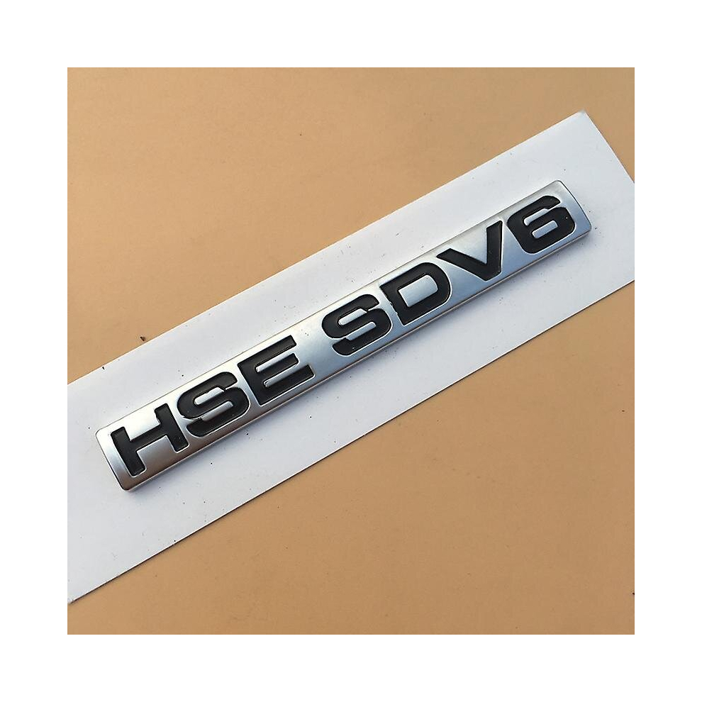 (HSE SDV6) For Land Range Rover Velar Discovery Sv Autobiography Hse Luxury Scv6 Sdv6 Sdv8 Si4 Bar Badge Sport Emblem Car Trunk Sticker