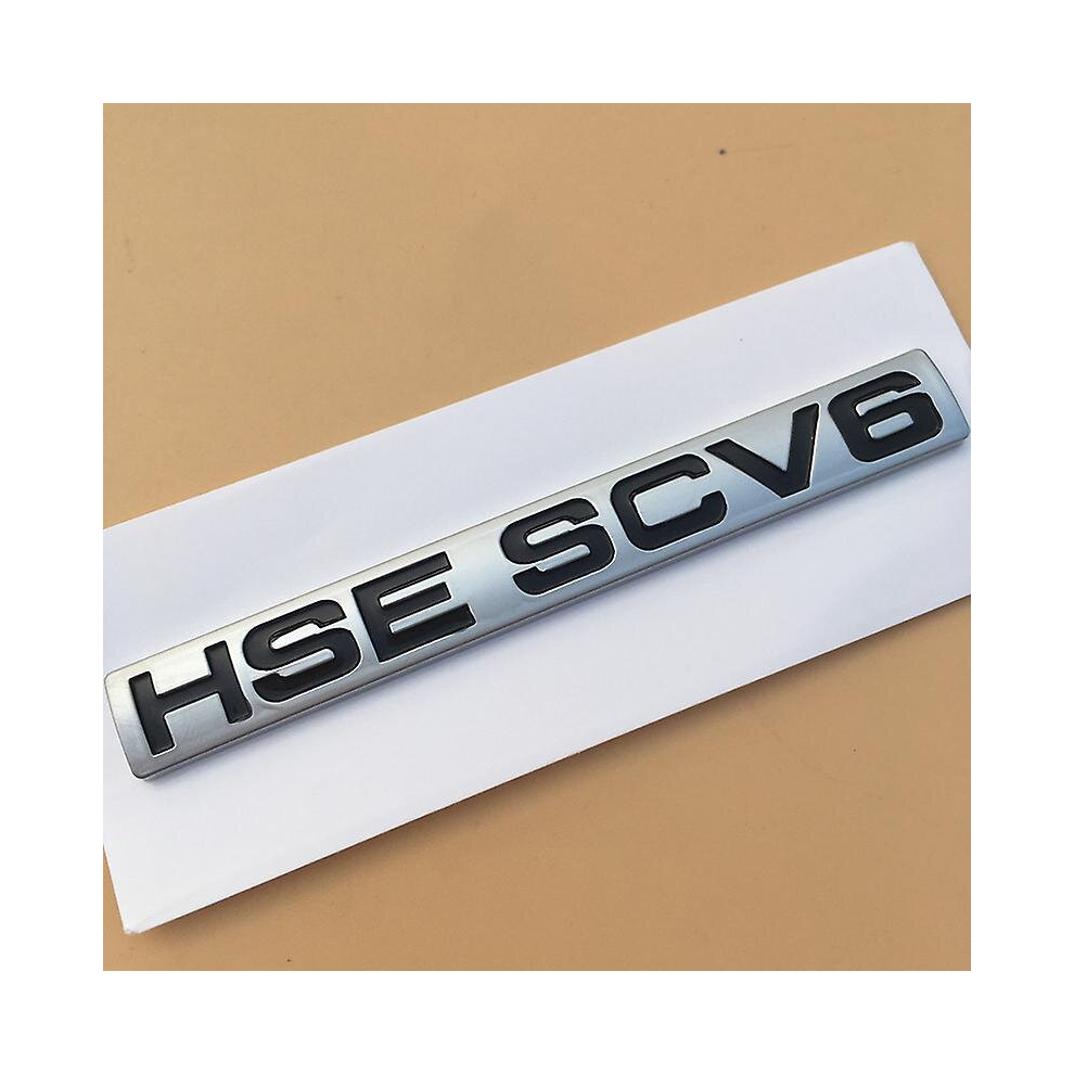 (Hse Scv6) For Land Range Rover Velar Discovery Sv Autobiography Hse Luxury Scv6 Sdv6 Sdv8 Si4 Bar Badge Sport Emblem Car Trunk Sticker 9317312185921