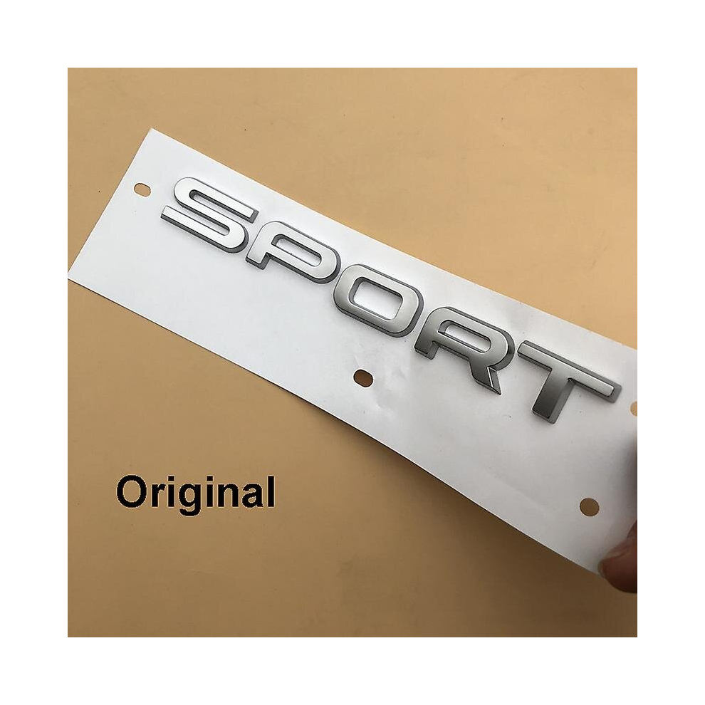 (Sport Matte ) For Land Range Rover Velar Discovery Sv Autobiography Hse Luxury Scv6 Sdv6 Sdv8 Si4 Bar Badge Sport Emblem Car Trunk Sticker Silver 9317312185792