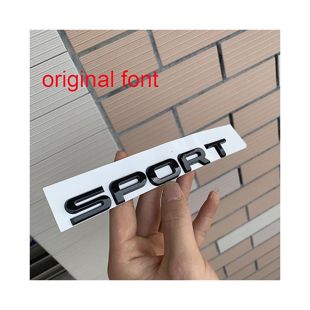 (Sport Glossy ) For Land Range Rover Velar Discovery Sv Autobiography Hse Luxury Scv6 Sdv6 Sdv8 Si4 Bar Badge Sport Emblem Car Trunk Sticker Black 9317312185907