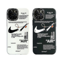 (Black, iPhone 12) For Iphone 13/12/11 Off-white Nike Frosted Phone Case 13pro/12pro