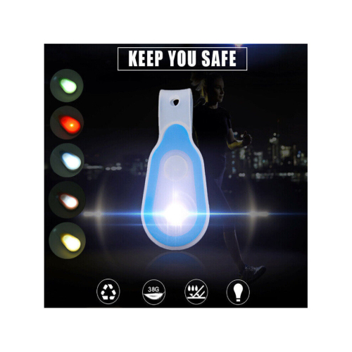 (Blue) Mini Running Light Night Running Clip On Light