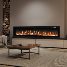 60 Inch Electric Fireplace with Remote 12 Flame Colors 1500W
