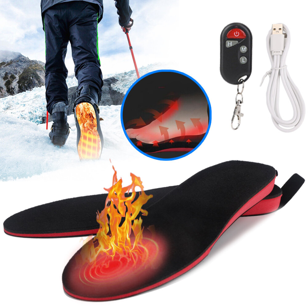 Sinodragon Electric Heated Insole For Men Women Winter Foot Warmer Rechargeable
