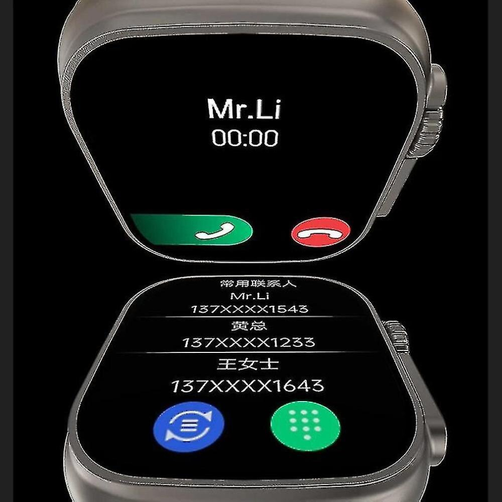 (Silver steel strip) 2023 New Hk8 Pro Max Ultra Smart Watch Men Series 8 49mm 2.12 Inch High Refresh Rtae Screen Nfc Iwo Smartwatch Women  box