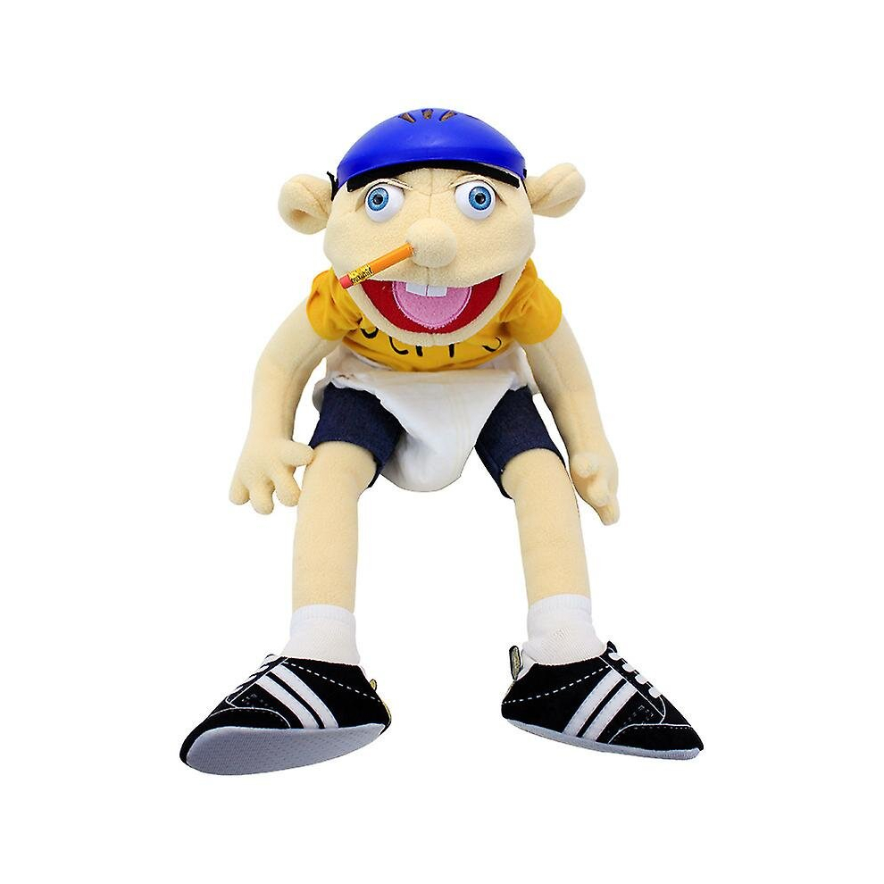 Jeffy Hat Hand Puppet Jeffy Plush Cosplay Toy Game Stuffed Doll 60cm