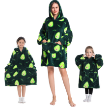 (Pear) 2023 New Cartoon Children's Blanket Hoodie Warm and cosy Outdoor cold weather clothing Cotton robe