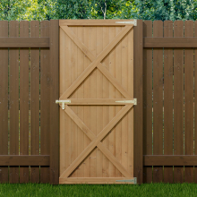 (85cm W X 183cm H) Garden Flat Top Pine Wood Gate Kit