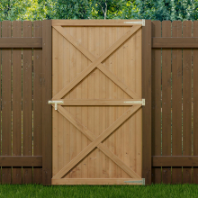 (100cm W X 183cm H) Garden Flat Top Pine Wood Gate Kit