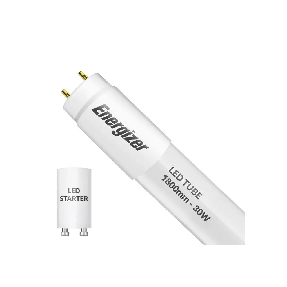 Energizer T8 6Ft 30W Led Tubes Frosted C/W Free Starter