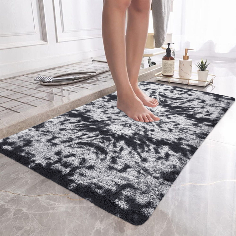 (60cm x 110cm (2ft x 3ft 7")., Charcoal Black) Non Slip Rug  Area Rug Living Room Bed Room