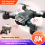 RC Drone 8K HD Dual Camera WIFI FPV Foldable Quadcopter 3 Batteries 4
