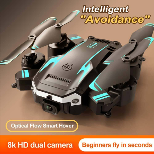 RC Drone 8K HD Dual Camera WIFI FPV Foldable Quadcopter 3 Batteries