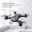RC Drone 8K HD Dual Camera WIFI FPV Foldable Quadcopter 3 Batteries 8