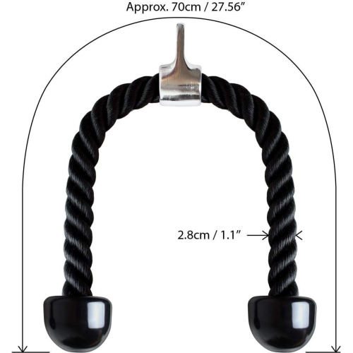 Tricep Rope Pull Down Bicep/Tricep Rope gym Body Extensions for Fitnes