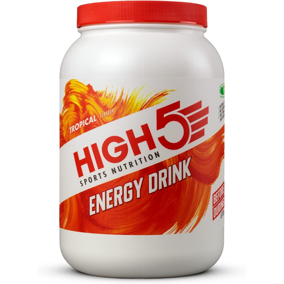 HIGH5 Energy Hydration Drink Refreshing Mix of Carbohydrates and Electrolytes (Tropical, 2.2kg)