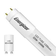 Energizer T8 5ft 22W LED Tube Frosted 6500k, S8915 - Free Starter Included