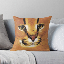 Pillow Cases Big Floppa Face Throw Cover 12x12 16x16 18x18 inch 7 Size