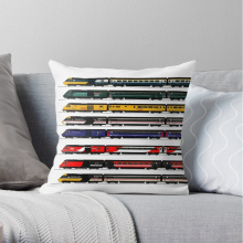 Pillow Cases INTERCITY 125 HST LOCOMOTIVES Throw Cover 12x12 16x16 18x18 inch 7 Size