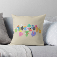 Pillow Cases Dumb ways to die (family portrait) Throw Cover 12x12 16x16 18x18 inch 7 Size